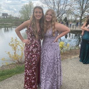 Primavera 3073 dress in wine red